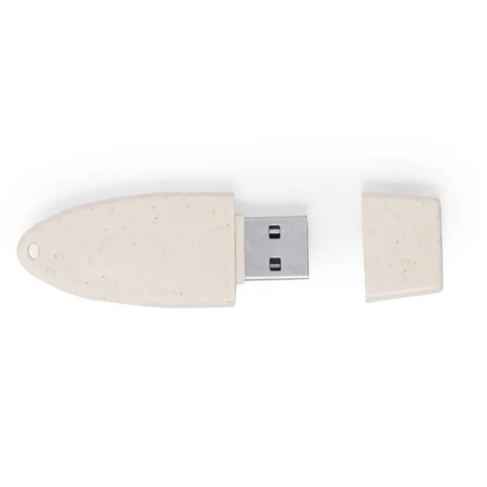 Gift Campaign Chiavetta USB personalizzata con cappuccio e corpo in paglia di grano> Chiavette Usb Ecologiche