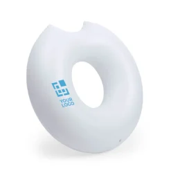 Gift Campaign Ciambella gonfiabile con logo a forma di donut morsicato in pvc Donut></noscript> Gadget Da Mare