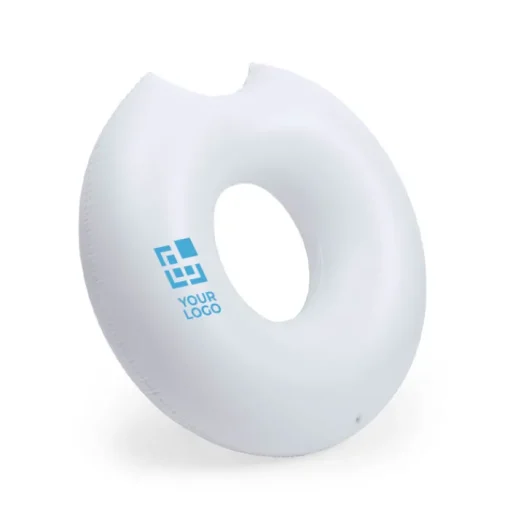Gift Campaign Ciambella gonfiabile con logo a forma di donut morsicato in pvc Donut> Gadget Da Mare