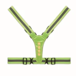 Gift Campaign Cintura regolabile con luci a LED davanti e dietro e strisce argentate> Gilet Alta Visibilità|Gadget Per Bicicletta