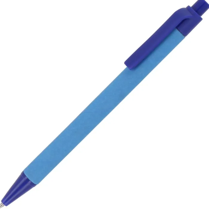 Gift Campaign Classica penna a scatto in plastica riciclata con inchiostro blu> Penne Ecologiche|Penne Di Plastica