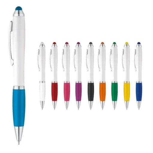 Gift Campaign Classica penna promozionale bianca inchiostro blu Toptouch> Penne Touch|Penne Di Plastica