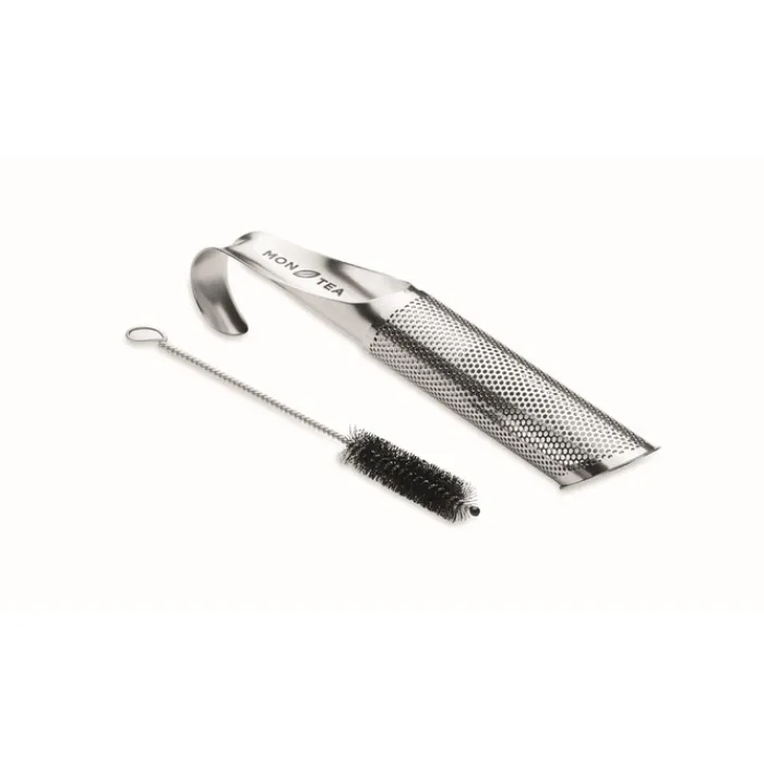 Gift Campaign Colino da tè a forma di tubo in acciaio inox con spazzolino Ceylon> Altri Utensili Da Cucina