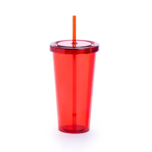 Gift Campaign Colorati bicchieri personalizzati trasparenti con cannuccia 750ml Straw> Bicchieri Di Plastica Personalizzati