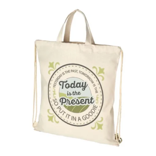 Gift Campaign Colorati zainetti a sacca promozionali tessuto riciclato 210 g/m2 Retro> Shopper In Cotone Personalizzate
