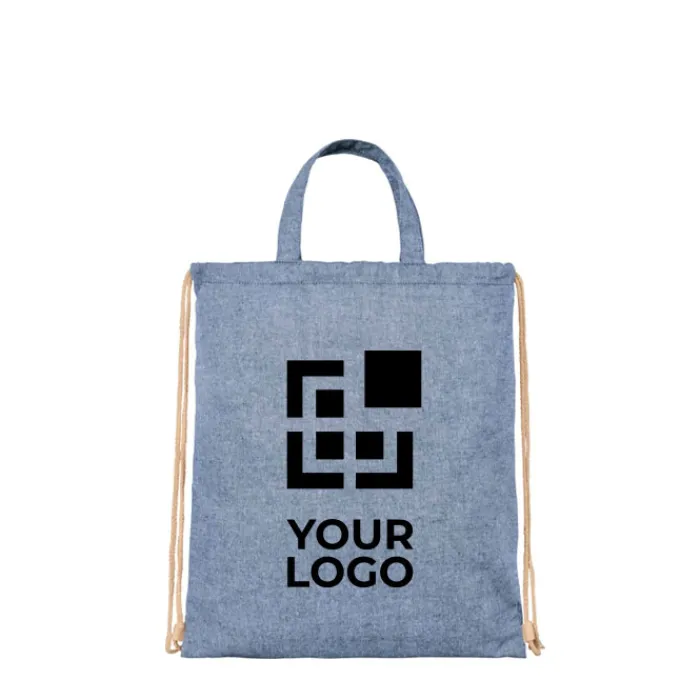 Gift Campaign Colorati zainetti a sacca promozionali tessuto riciclato 210 g/m2 Retro> Shopper In Cotone Personalizzate