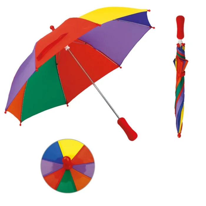 Gift Campaign Colorato ombrello infantile con apertura manuale Ø68 Color Splash> Ombrelli Classici