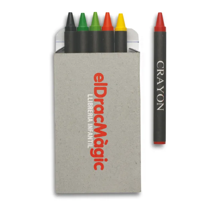 Gift Campaign Colori a cera più tonalità scatola di cartone personalizzabile Wax 6> Regali Per Bambini|Gadget Per La Scuola