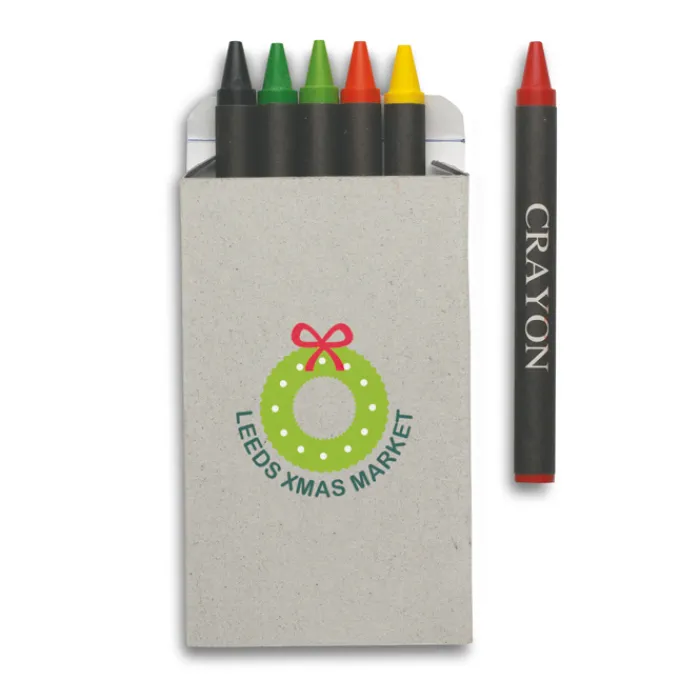 Gift Campaign Colori a cera più tonalità scatola di cartone personalizzabile Wax 6> Regali Per Bambini|Gadget Per La Scuola