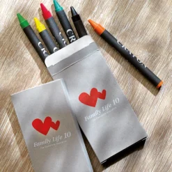 Gift Campaign Colori a cera più tonalità scatola di cartone personalizzabile Wax 6></noscript> Regali Per Bambini|Gadget Per La Scuola