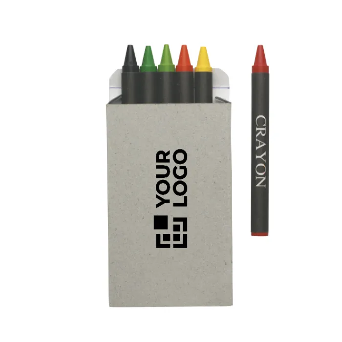 Gift Campaign Colori a cera più tonalità scatola di cartone personalizzabile Wax 6> Regali Per Bambini|Gadget Per La Scuola