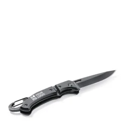 Gift Campaign Coltellini con logo lama fustellata in acciaio e moschettone Inox Clip><noscript><img width=