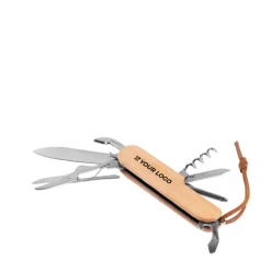 Gift Campaign Coltellini svizzeri personalizzati in bambù e acciaio inox con cordino><noscript><img width=