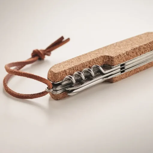 Gift Campaign Coltellino 7 funzioni in acciaio inox con rivestimento in sughero> Coltellini