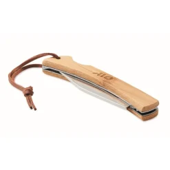 Gift Campaign Coltellino personalizzato pieghevole corpo in bambù e laccetto Knife></noscript> Coltellini