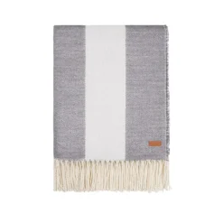 Gift Campaign Confortevole coperta in polylana® e acrilico con motivo a righe grandi> Coperte