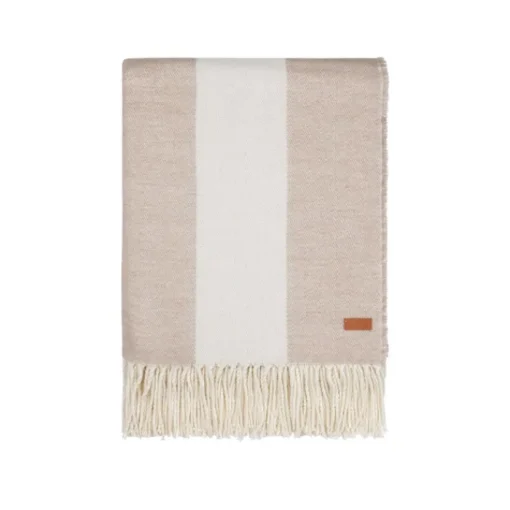 Gift Campaign Confortevole coperta in polylana® e acrilico con motivo a righe grandi> Coperte