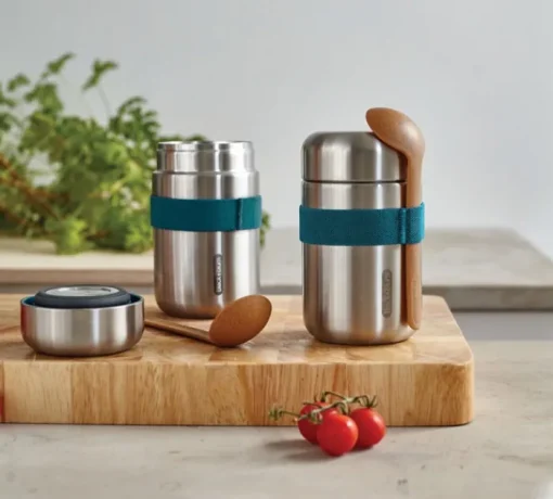Gift Campaign Contenitore termico in acciaio inox anti perdita Black+Blum da 400ml> Porta Pranzo