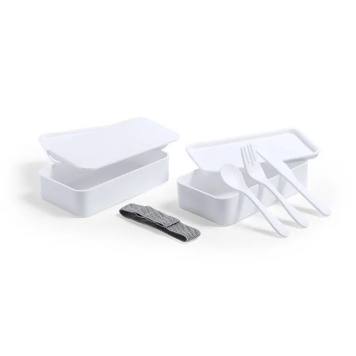 Gift Campaign Contenitori take away personalizzati con posate 1,4l Antibacterial> Gadget Per Medici E Infermieri|Porta Pranzo