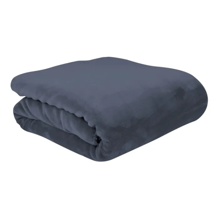 Gift Campaign Coperta con logo double face lato vellutato lato sherpa Rainy Day> Coperte
