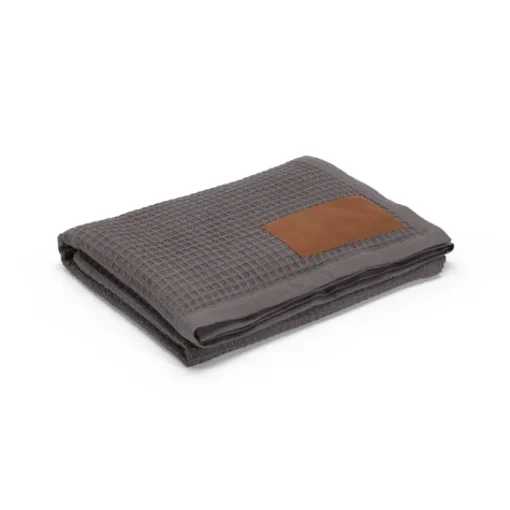 Gift Campaign Coperta con patch personalizzabile in cotone riciclato da 200 g/m2> Coperte