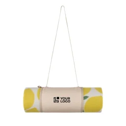 Gift Campaign Coperta da picnic in poliestere riciclato con disegno di limoni></noscript> Coperte