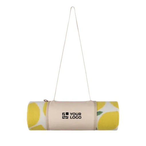 Gift Campaign Coperta da picnic in poliestere riciclato con disegno di limoni> Coperte