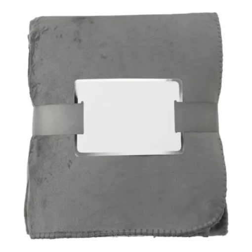 Gift Campaign Coperta ecologica con nastro personalizzabile 190 g/m2 Soft Touch> Coperte