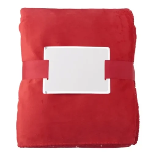 Gift Campaign Coperta ecologica con nastro personalizzabile 190 g/m2 Soft Touch> Coperte