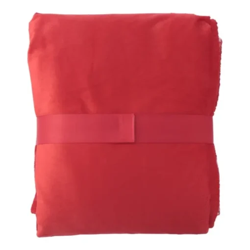 Gift Campaign Coperta ecologica con nastro personalizzabile 190 g/m2 Soft Touch> Coperte