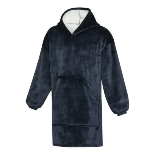 Gift Campaign Coperta in flanella di poliestere con design a felpa con tasca> Coperte