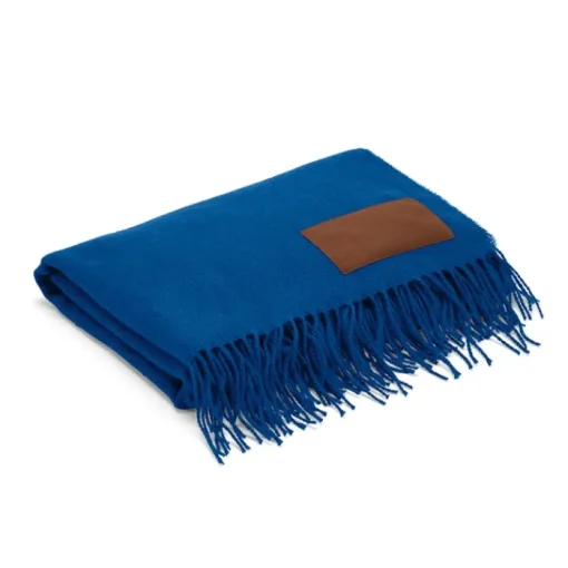 Gift Campaign Coperta molto soffice con patch personalizzabile in rPET da 180 g/m2> Coperte