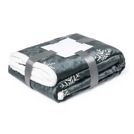 Gift Campaign Coperta natalizia in coral fleece e sherpa da 380 g/m2 SnowFlake> Gadget Natalizi