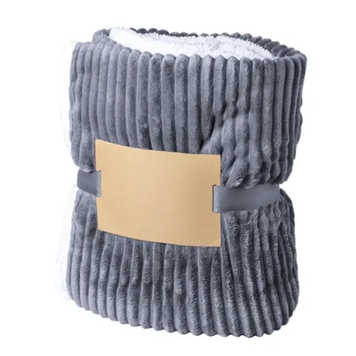 Gift Campaign Coperta pesante in sherpa nastro e biglietto stampabile 440 g/m2 Nepal> Coperte