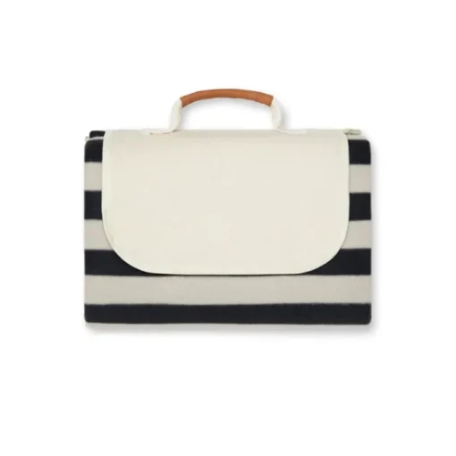 Gift Campaign Coperta picnic pieghevole in RPET con dettagli in ecopelle sintetica> Coperte
