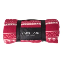 Gift Campaign Coperta promozionale natalizia e cinturino con logo 180 g/m2 Reindeer></noscript> Coperte