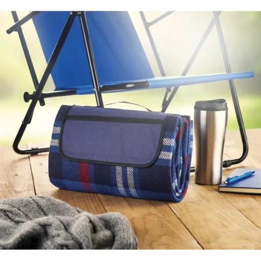 Gift Campaign Coperta promozionale pieghevole con chiusura e manico Picnic Parkview> Coperte