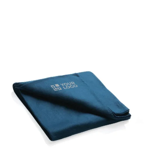 Gift Campaign Coperte con logo in pile in sacchetto con coulisse 160 g/m2 Polar Soft> Coperte