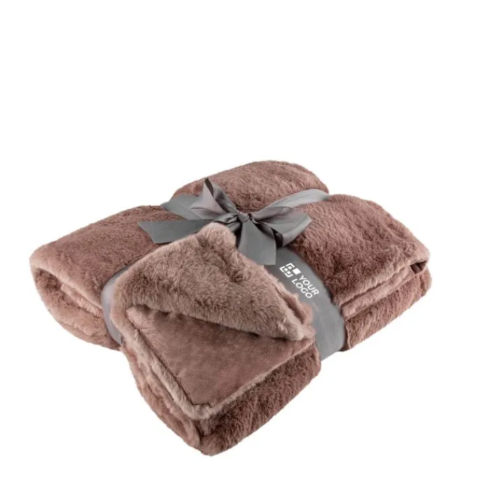 Gift Campaign Coperte con logo morbide di alta qualità doppia grammatura Couch> Coperte