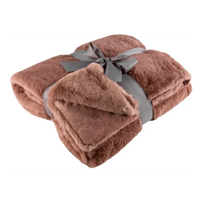 Gift Campaign Coperte con logo morbide di alta qualità doppia grammatura Couch> Coperte