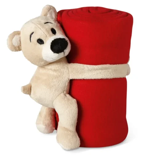Gift Campaign Coperte personalizzate in pile in tanti colori con peluche orso Oso> Regali Per Bambini|Coperte
