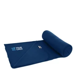 Gift Campaign Coperte personalizzate pile tanti colori in sacchetto coulisse RPET></noscript> Coperte