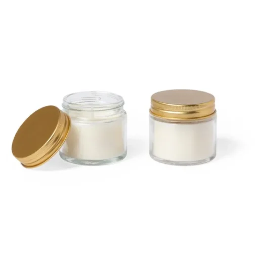 Gift Campaign Coppia di 2 candele personalizzate profumate ai fiori di Fresia> Candele