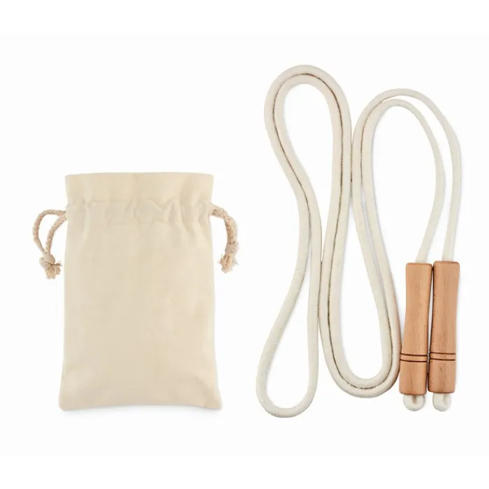 Gift Campaign Corda per saltare cotone manici legno in sacchetto stampabile Nature> Giochi E Passatempo