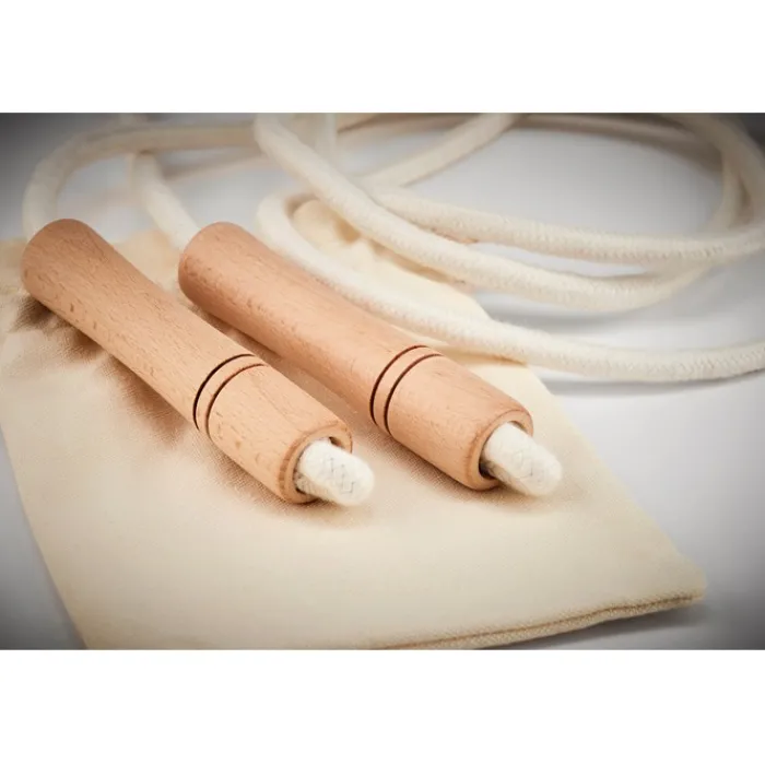 Gift Campaign Corda per saltare cotone manici legno in sacchetto stampabile Nature> Giochi E Passatempo