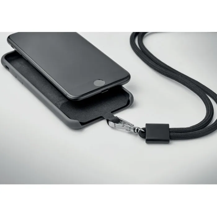 Gift Campaign Cordino tubolare porta telefono in RPET di colore> Lanyard E Porta Badge Personalizzati