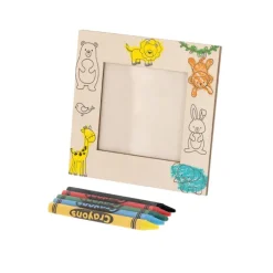 Gift Campaign Cornice in legno con disegni di animali da colorare con pastelli></noscript> Giochi E Passatempo