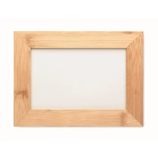 Gift Campaign Cornice promozionale con logo in legno rettangolare 10x15cm Wood> Gadget Per L'Ufficio