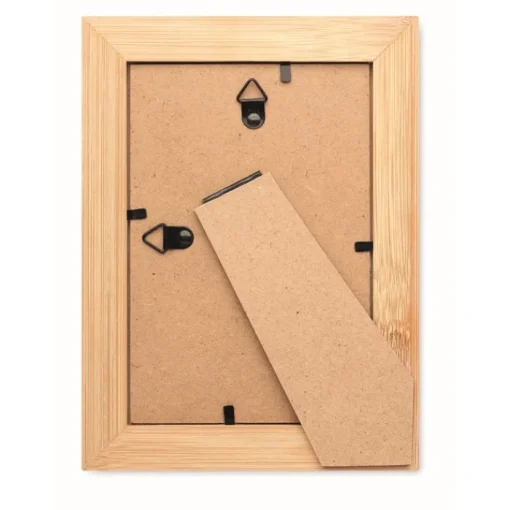 Gift Campaign Cornice promozionale con logo in legno rettangolare 10x15cm Wood> Gadget Per L'Ufficio