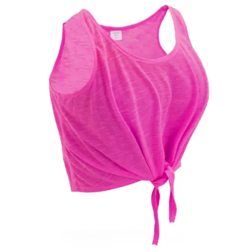 Gift Campaign Crop top da donna con nodo in in morbido poliestere 130 g/m2> Gadget Palestra|Magliette Personalizzate